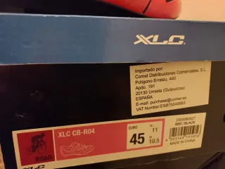 Zapatillas Ciclismo XLC Rojas y Negras