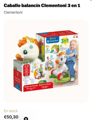 caballito balancín y carrito