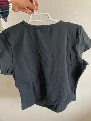 Camiseta Adidas Gris V-Neck Manga Corta