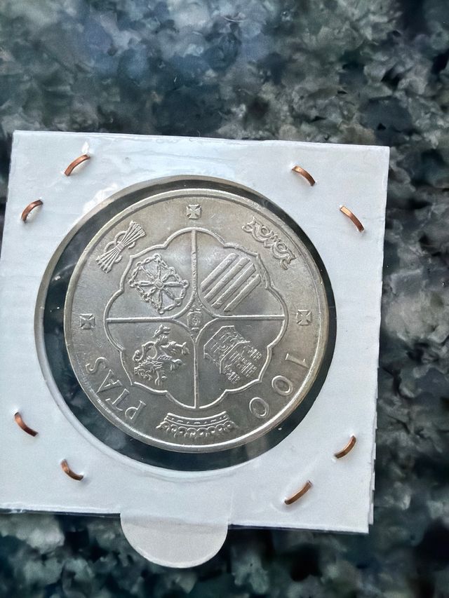 Moneda 100 Pts Francisco Franco 1966 Plata