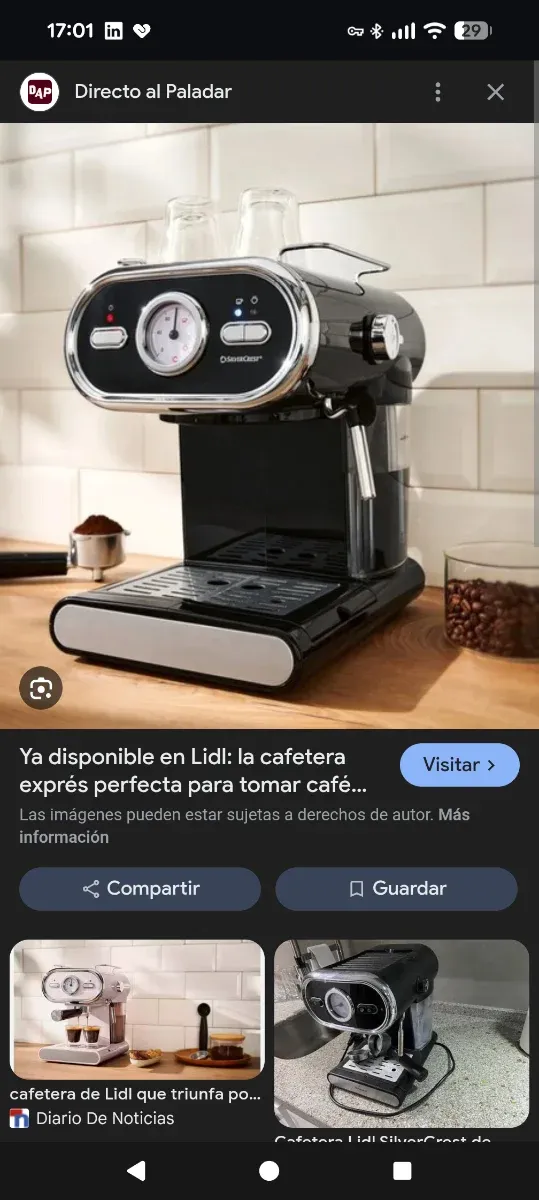 Cafetera Expreso Silver Crest