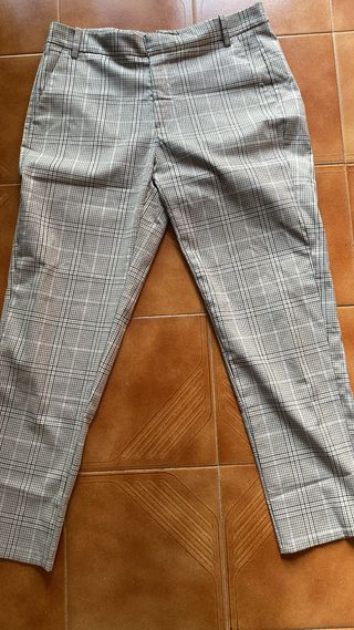 Pantalón de cuadros mujer