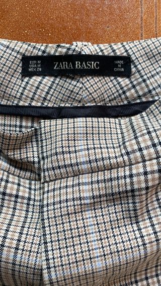 Pantalón de cuadros mujer