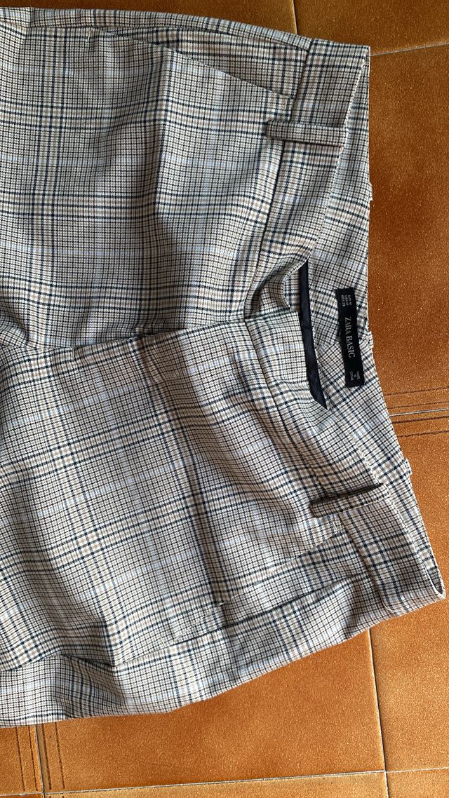Pantalón de cuadros mujer
