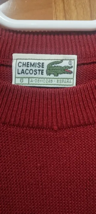 Jersey Lacoste Rojo Hombre