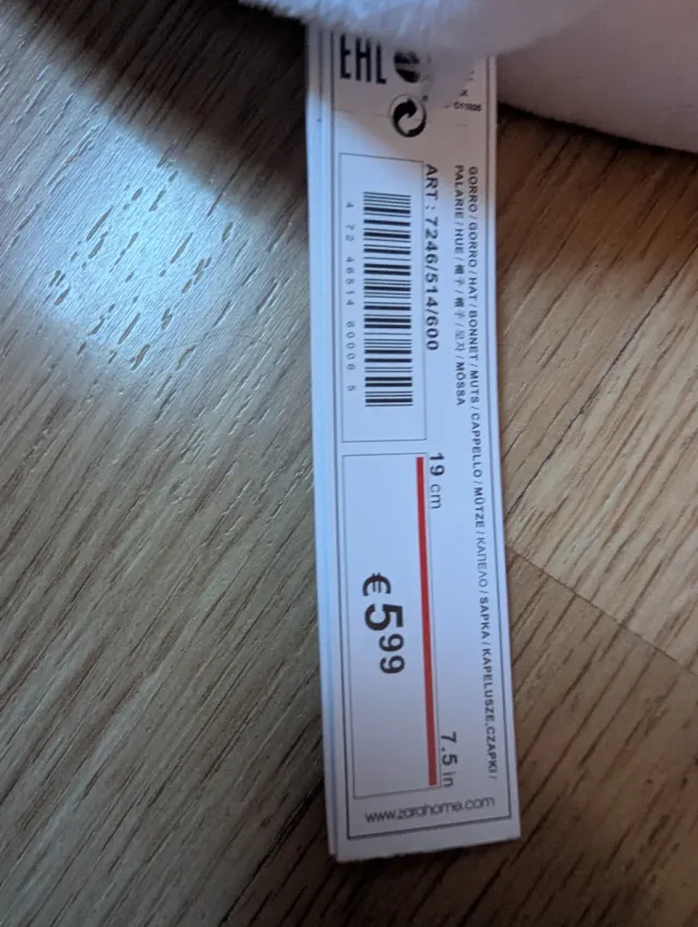 Gorro infantil Papá Noel Zara Home kids