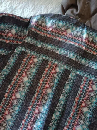 Casaco com capuz estampado S