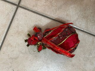 5 Palline Natalizie Rosse e Oro