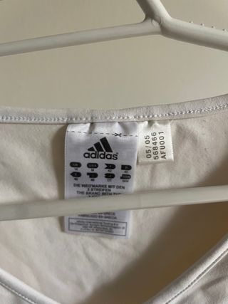 Camiseta Adidas Blanca Talla M