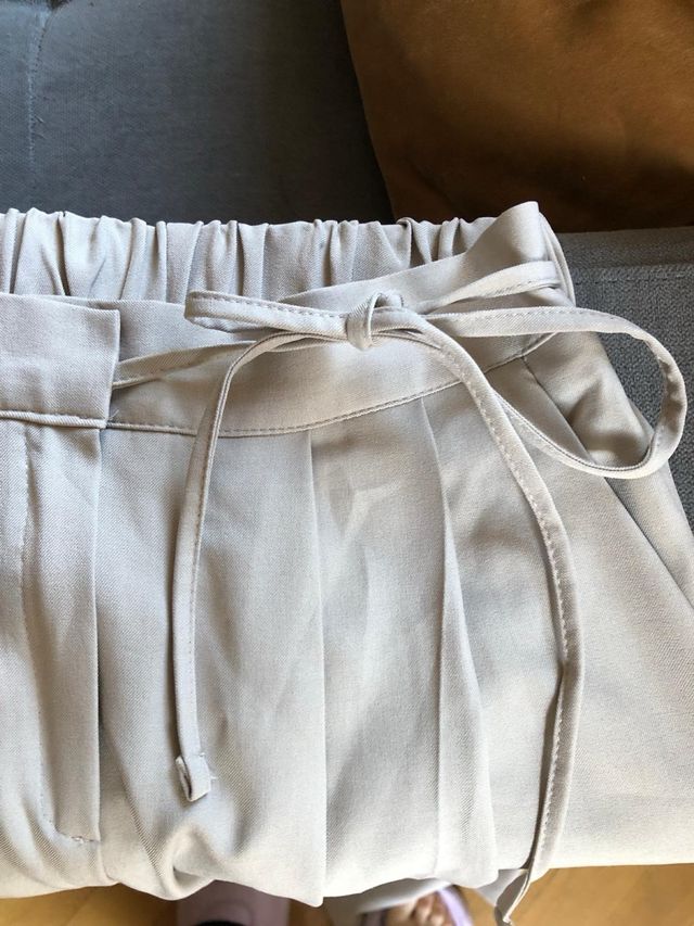 PANTALÓN BEIGE TIRÓ ALTO(XS-M)