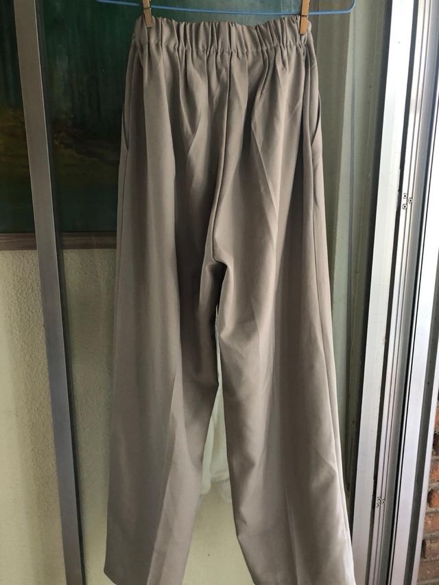 PANTALÓN BEIGE TIRÓ ALTO(XS-M)
