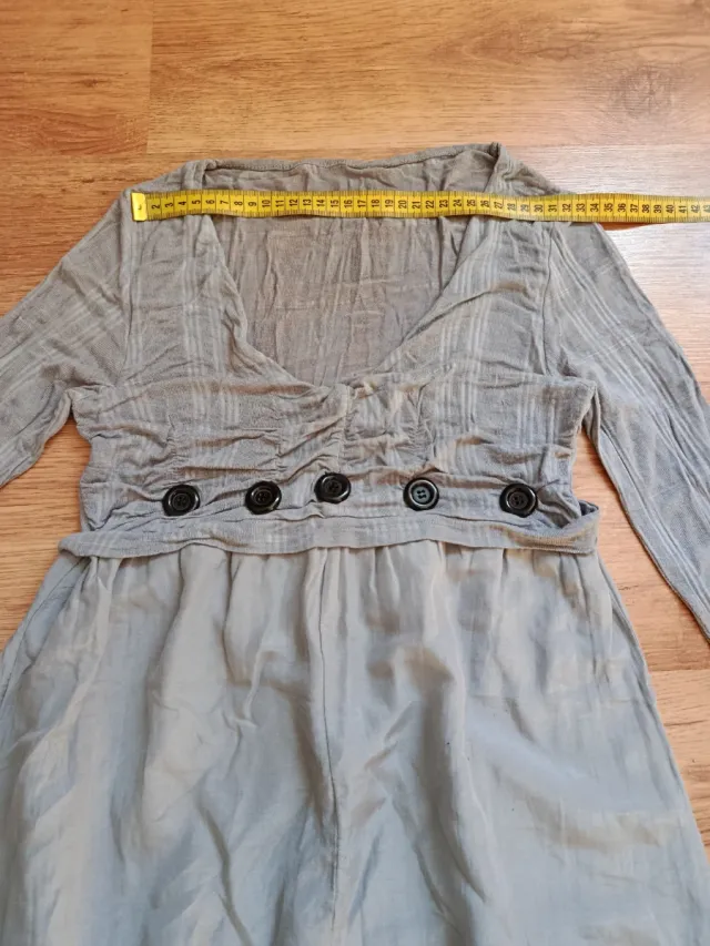 Vestido gris talla M globo