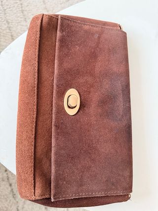 Bolso marrón chocolate ante (piel)