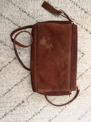 Bolso marrón chocolate ante (piel)