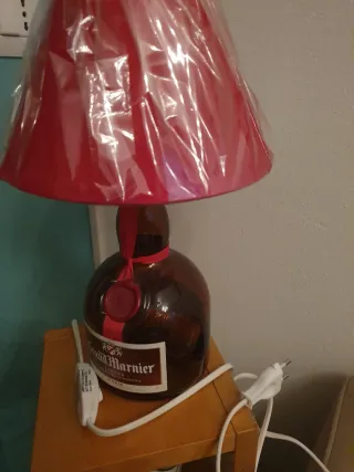 Lampada con bottiglia Grand Marnier originale