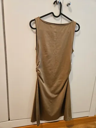 Vestido tirantes beige talla S
