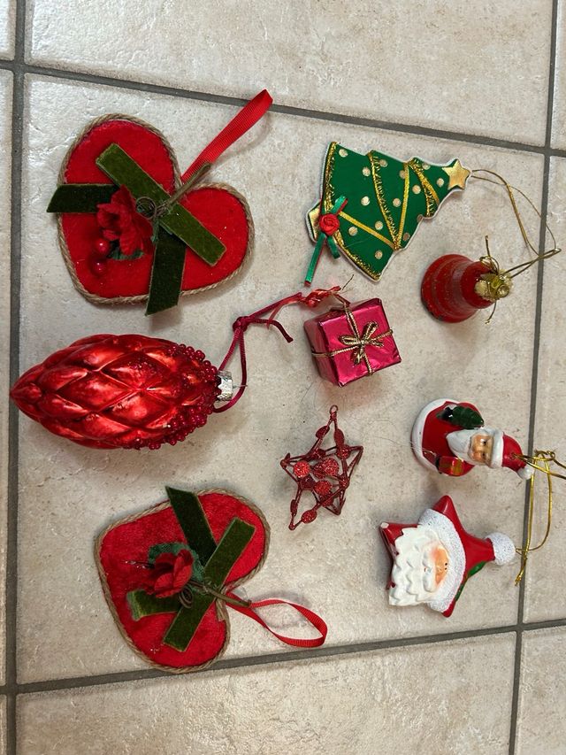 set decorazioni natalizie assortite