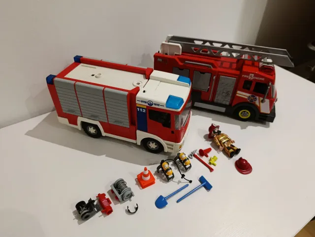 Playmobil Lote 2 camiones bomberos