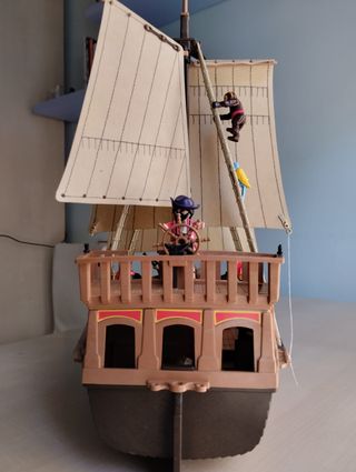 Granja, Barco Pirata y Barco Vikingo de Playmobil.