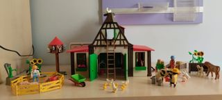 Granja, Barco Pirata y Barco Vikingo de Playmobil.