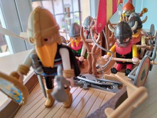 Granja, Barco Pirata y Barco Vikingo de Playmobil.