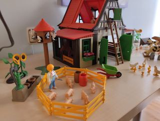 Granja, Barco Pirata y Barco Vikingo de Playmobil.