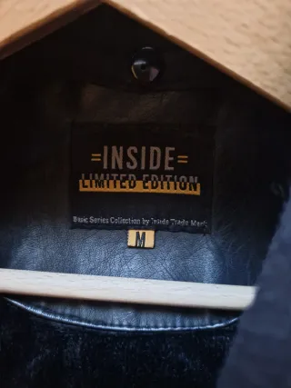 Chaqueta Biker Piel Sintética Interior Peludo