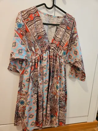 Vestido estampado talla única