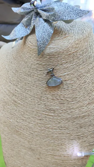 Colgante Piedra Luna Plata