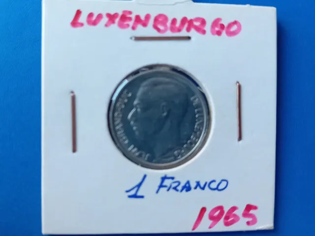 Moneda Luxemburgo 1 Franco 1965