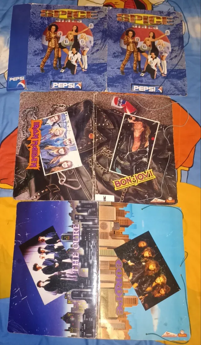 Carpetas musicales años 90: Iron Maiden, Spice Gir