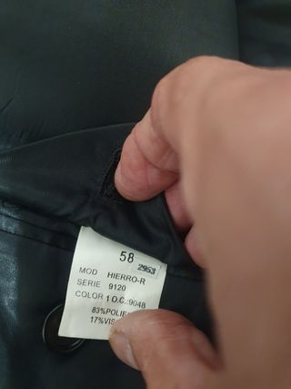 Blazer Bordonal Talla 58 Negro