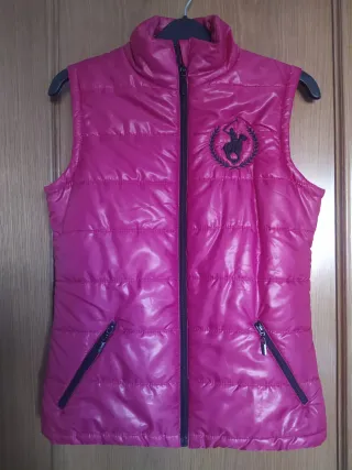 Chaleco acolchado mujer rosa