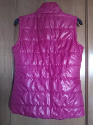 Chaleco acolchado mujer rosa