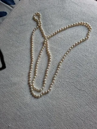 Collar de perlas largo