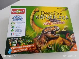 Juego de mesa Bioviva Desafíos Naturaleza Dinosaur