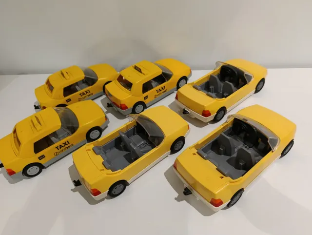 Playmobil lote 3 Taxis y 3 Coches Novios