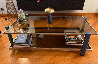 tavolino da salotto in acciaio