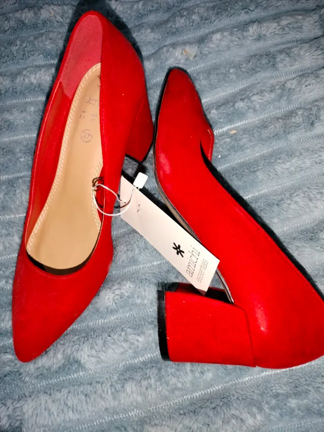 Zapatos de tacón Amichi rojos talla 37