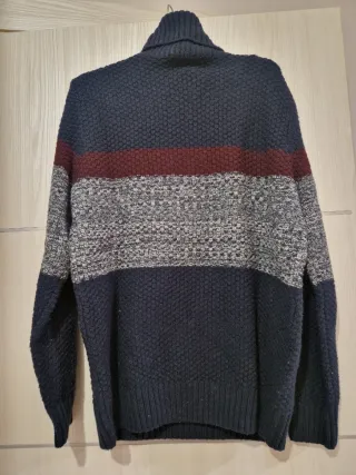 Jersey hombre cuello alto rayas