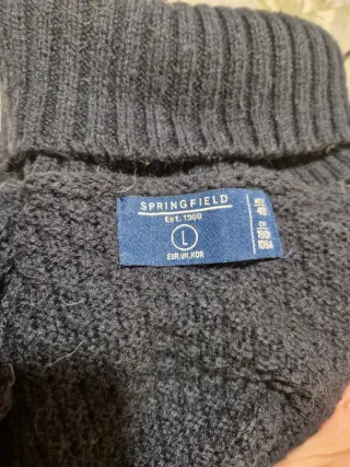 Jersey hombre cuello alto rayas