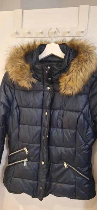 Anorak Zara azul marino capucha niña/mujer nuevo
