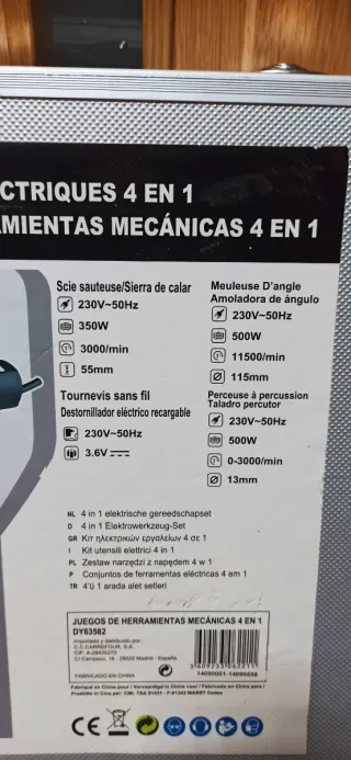 Caja de Herramientas Eléctricas Mitek 4 en 1