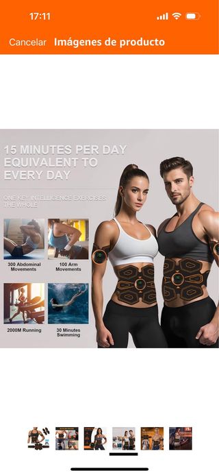 Electroestimulador tonificad EMS. nuevo precintado