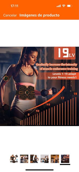 Electroestimulador tonificad EMS. nuevo precintado