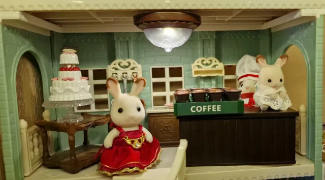 Silvanian families lampara de casa y tienda