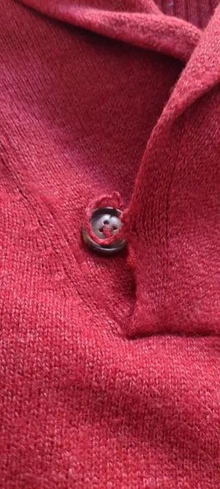 Jersey Tommy Hilfiger Rojo Shawl Collar