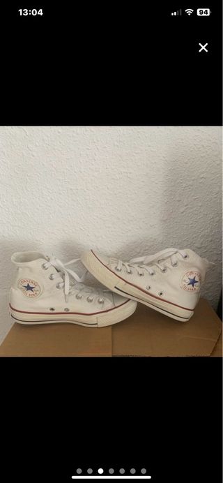 Bambas altas Converse blancas
