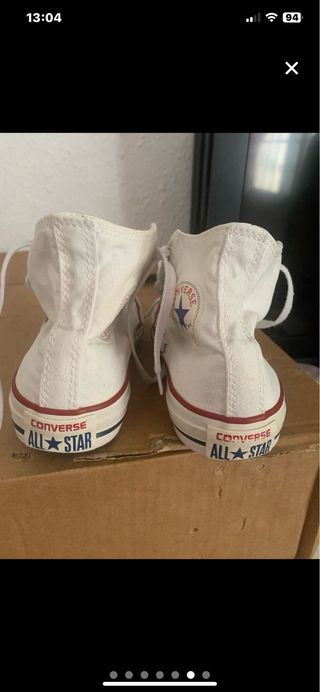 Bambas altas Converse blancas