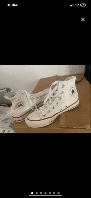 Bambas altas Converse blancas